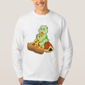 Turtle with Pizza T-shirt (Voorkant)