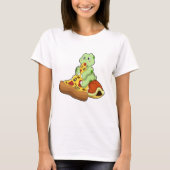 Turtle with Pizza T-shirt (Voorkant)