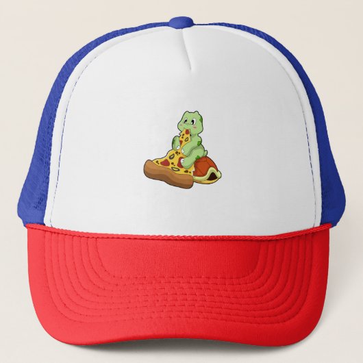 Turtle with Pizza Trucker Pet (Voorkant)