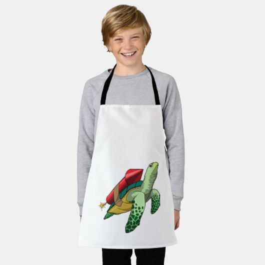 Turtle with Rocket Schort (Gedragen)