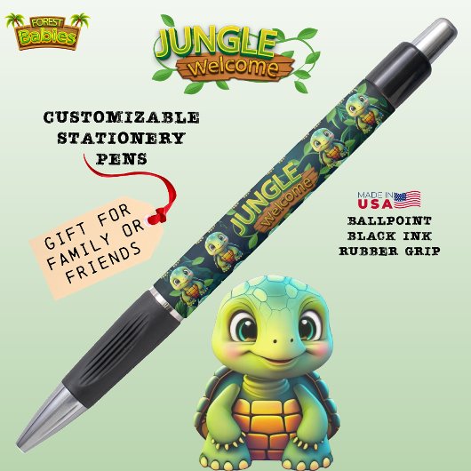 Turtle Woodland Wildlife Tortoise Jungle Welcome🐢 Pen