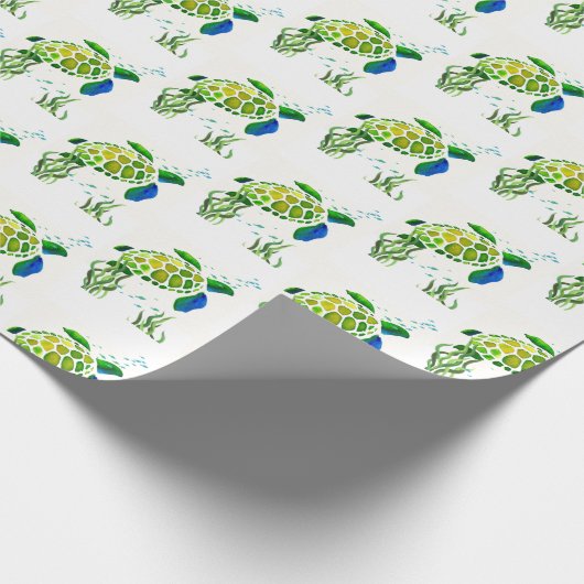 Turtle Wrapping Paper Cadeaupapier (Hoek)