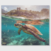 Turtle Wrapping Paper Cadeaupapier (Vlak)