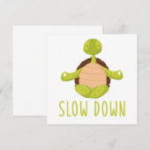 Turtle Yoga Lotus Asana Meditation Zen Nirvana Gif Kaart (Voorkant / Achterkant)