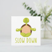 Turtle Yoga Lotus Asana Meditation Zen Nirvana Gif Kaart (Staand voorkant)