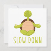 Turtle Yoga Lotus Asana Meditation Zen Nirvana Gif Kaart (Voorkant)