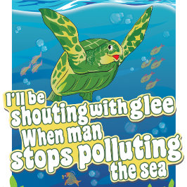 Turtle zegt... "Ik zal in de lee schoppen" T-shirt