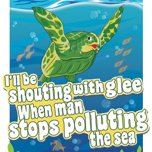 Turtle zegt... "Ik zal in de lee schoppen" T-shirt