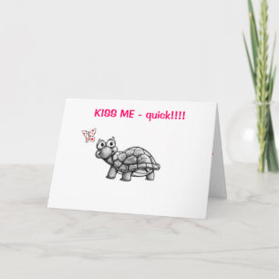 "TURTLE" ZEGT "KIJK ME SNEL" VAN KAART
