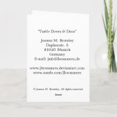 TurtleDoves & Deco Christmas Kaart (Achterkant)