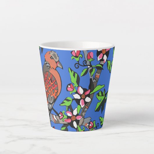 Turtledoves met Apple Blossom Latte Mok (Voorkant)