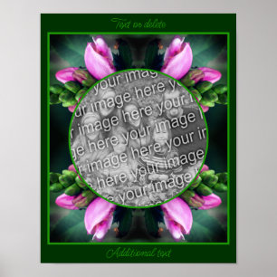 Turtlehead Flower Lijst Creëer Uw eigen foto Poster