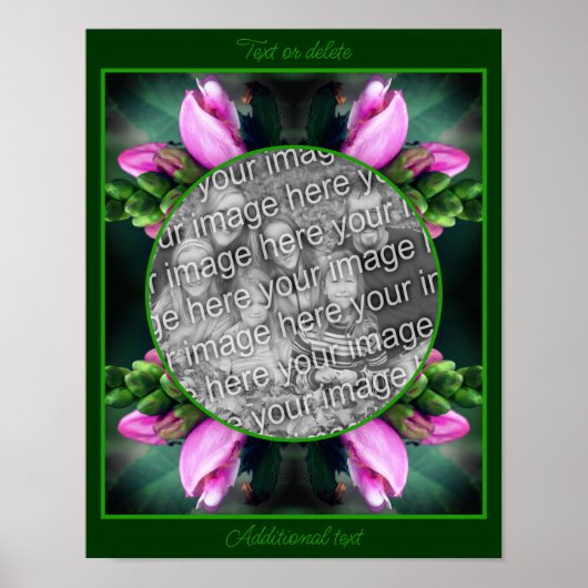 Turtlehead Flower Lijst Creëer Uw eigen foto Poster (Voorkant)