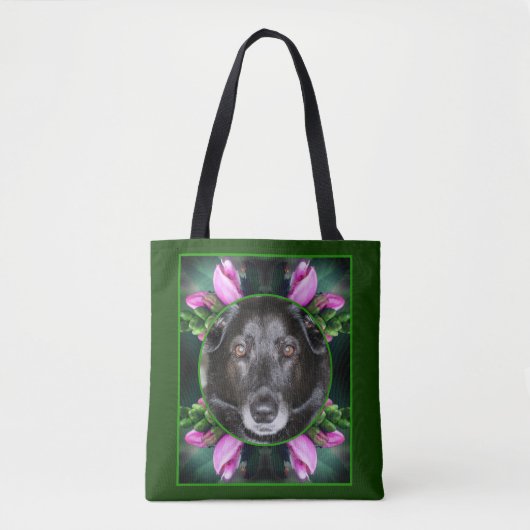 Turtlehead Flower Lijst Creëer Uw eigen foto Tote Bag (Voorkant)