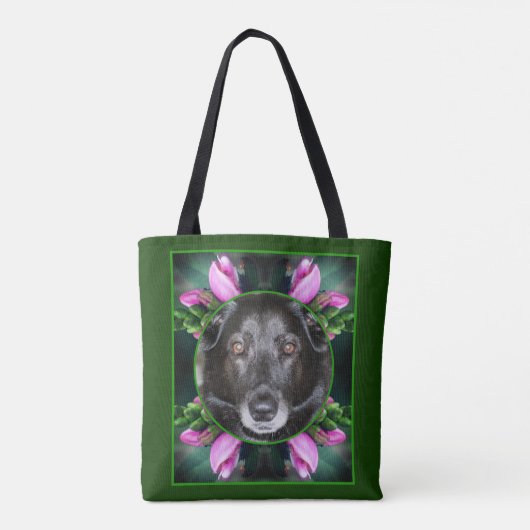 Turtlehead Flower Lijst Creëer Uw eigen foto Tote Bag (Achterkant)