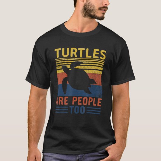 Turtles Are People Too T-shirt (Voorkant)