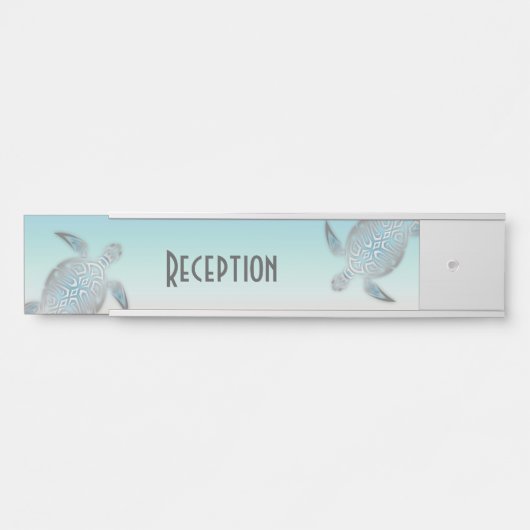 Turtles Beach Hotel Desk Name Bord Deurbordje (Voorkant)