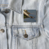 Turtle's Day Off Vierkante Button 5,1 Cm (In situ)