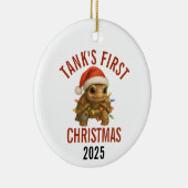 Turtle's First Christmas 2025 Keramisch Ornament (Rechts)