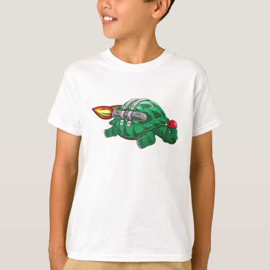 Turtle's first jetpack ride t-shirt (Voorkant)