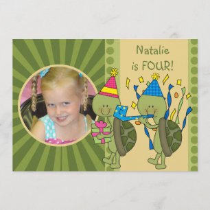 Turtles Gepersonaliseerd kinderen op zaterdag Kaart