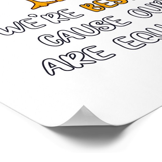 Turtles Green Ducks Quack Poster (Hoek)