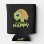 Turtles maken me gelukkig blikjeskoeler (Achterkant)