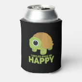 Turtles maken me gelukkig blikjeskoeler (Blikje Achterkant)