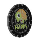Turtles maken me gelukkig dartbord (Voorkant Links)