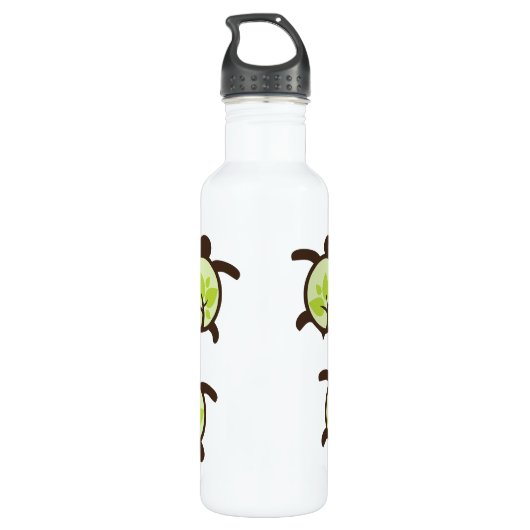 Turtles Organic Planet Aluminium Waterfles (Achterkant)
