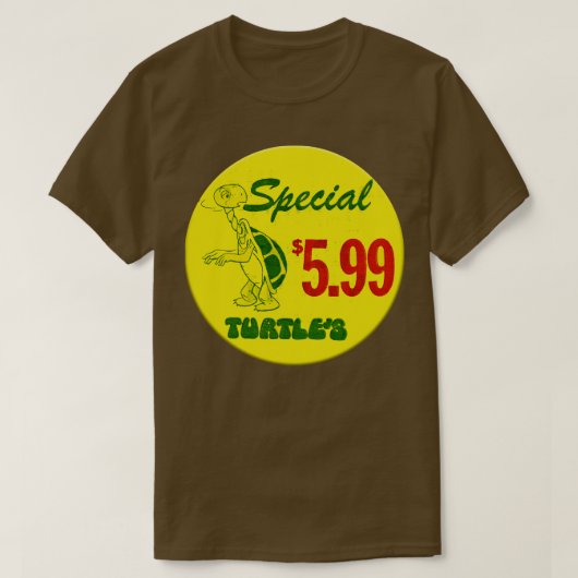 Turtles Records en Tapes Prijs Label TShirt (Design voorkant)
