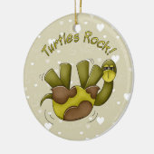Turtles Rock-versiering Keramisch Ornament (Links)