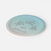 Turtles Silver Mele Kalikimaka Kerstmis Papieren Bordje (Gekanteld)