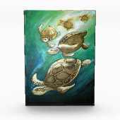 Turtles Sunlight Swim Fotoblokken (Voorkant)