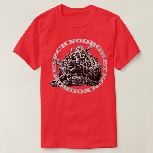 Turtles Technodrome Gray T-shirt (Design voorkant)