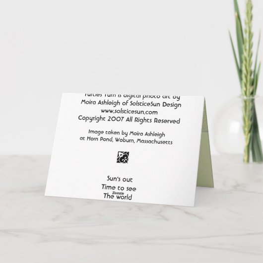 Turtles Turn Kaart (Achterkant)