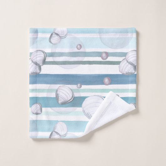 Turtles Watercolor Pattern Bad Handdoek (Wasdoekje)