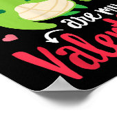 Turtles zijn mijn Valentijn Funny Valentijnsdag Si Poster (Hoek)