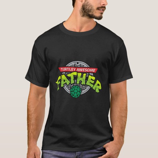 Turtley Awesome Father Totally Awesome Fathers day T-shirt (Voorkant)