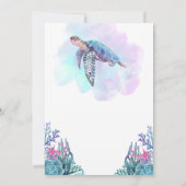 Turtley Awesome Feest Uitnodiging (Achterkant)