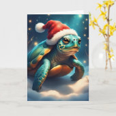 Turtley Christmas Cheer Kaart (Gele Bloem)