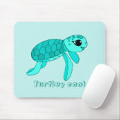Turtley cool baby zeeschildpad muismat (Met muis)