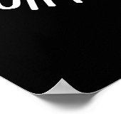 Turtley Cool Guy Funny Turtle Pun Dark BG Poster (Hoek)