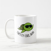 Turtley Cool Guy Funny Turtle Pun Koffiemok (Links)