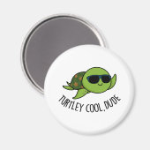 Turtley Cool Guy Funny Turtle Pun Magneet (Voorkant / Achterkant)