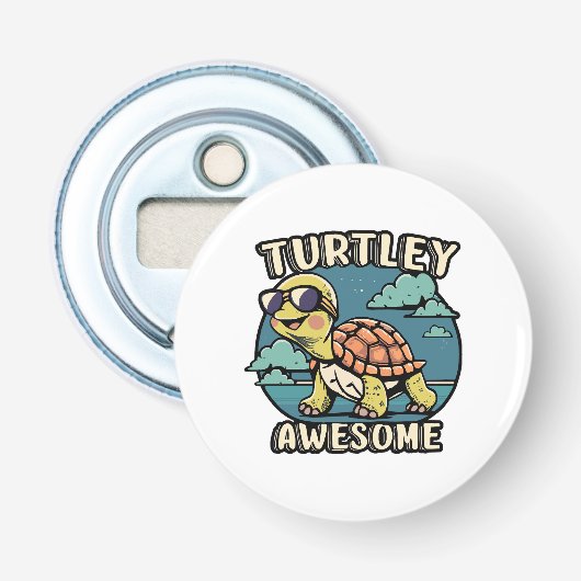 Turtley Geweldig  Button Flesopener (Voorkant)