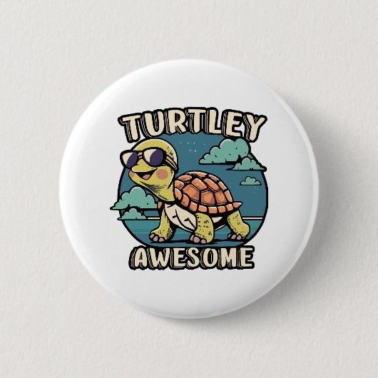 Turtley Geweldig Ronde Button 5,7 Cm (Voorkant)