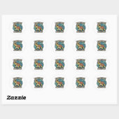 Turtley Geweldig Ronde Sticker (Vel)
