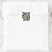 Turtley Geweldig Ronde Sticker (Tas)