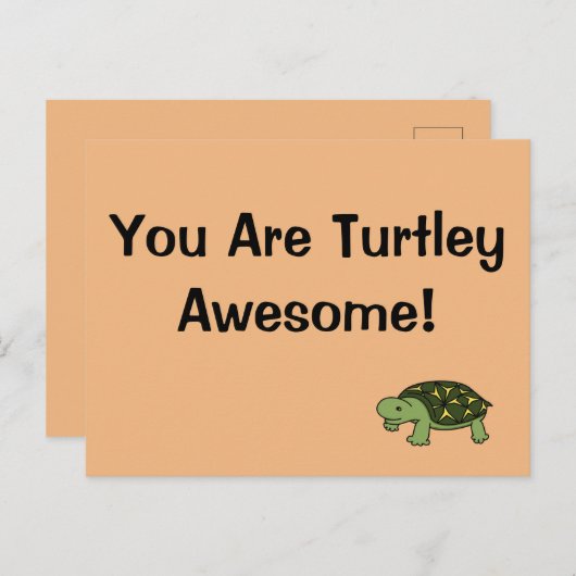 Turtley Geweldige Briefkaart (Voorkant / Achterkant)